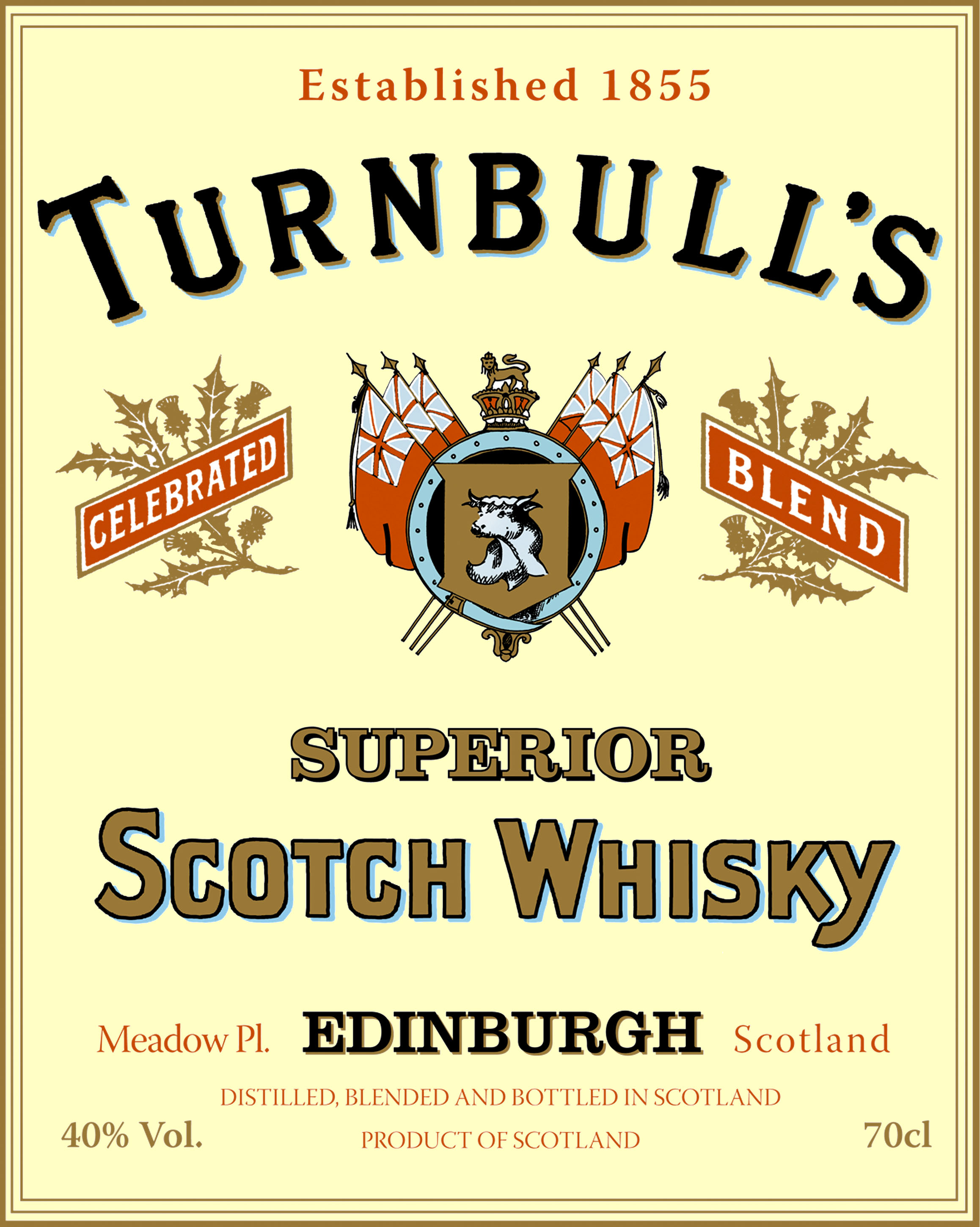 Turnbull’s Superior Scotch Whisky Label